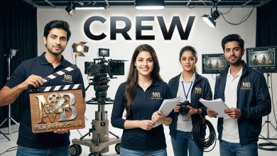 Professional film production crew working on set at MB Film Production India