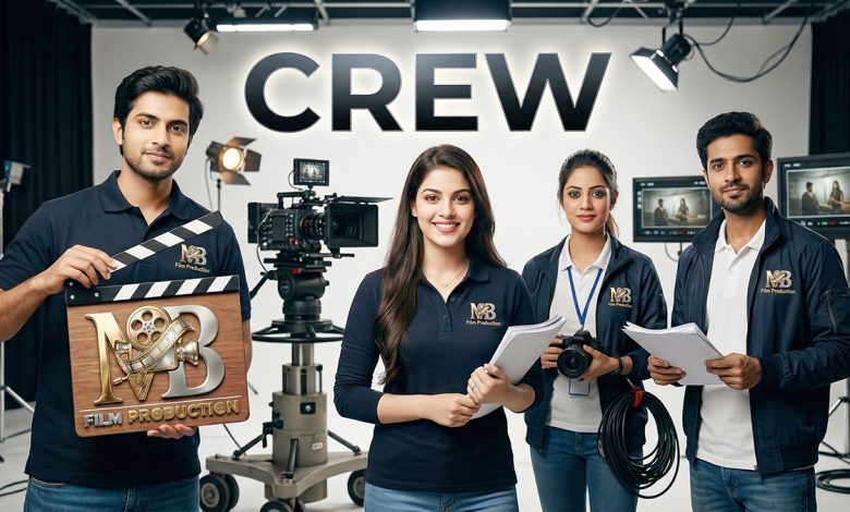 Professional film production crew working on set at MB Film Production India