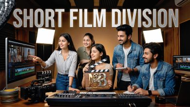 MB Film Production short film shooting team working on script