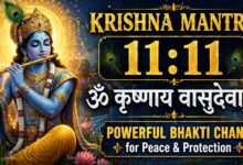 Krishna Mantra 11:11 – Om Krishnaya Vasudevaya | Powerful Bhakti Chant for Peace & Protection