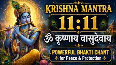 Krishna Mantra 11:11 – Om Krishnaya Vasudevaya | Powerful Bhakti Chant for Peace & Protection
